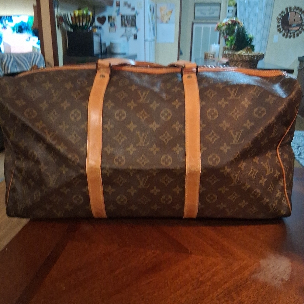 Louis Vuitton Monogram 60 Keepall Travel Bag Brown - Picture 3 of 16